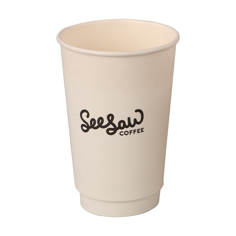 20oz Cupáin Páipéir The Balla Dúbailte le patrún