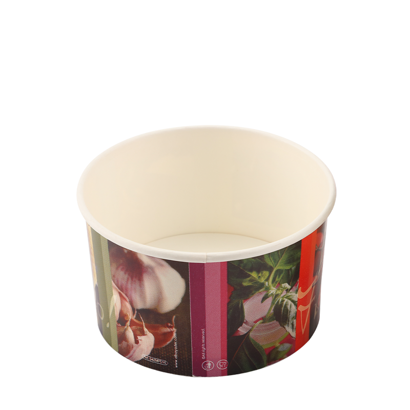 4oz Cupáin Páipéir Uachtar Reoite atá láidir agus marthanach