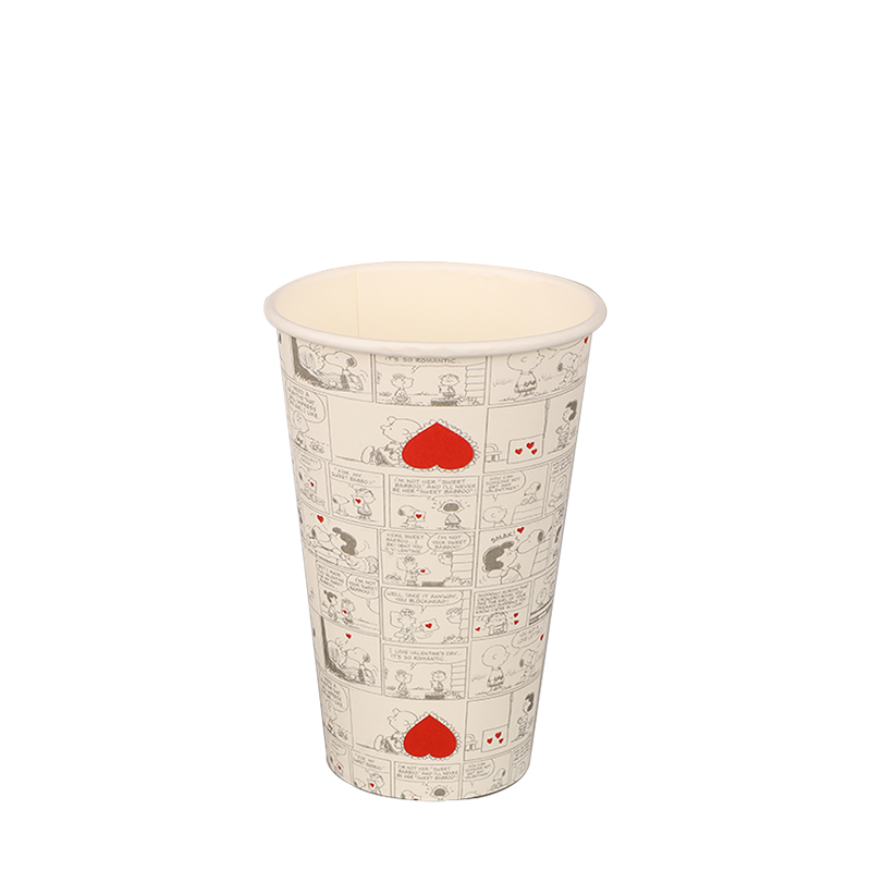 8oz Uiscedhíonach Balla Aonair cupáin páipéir te