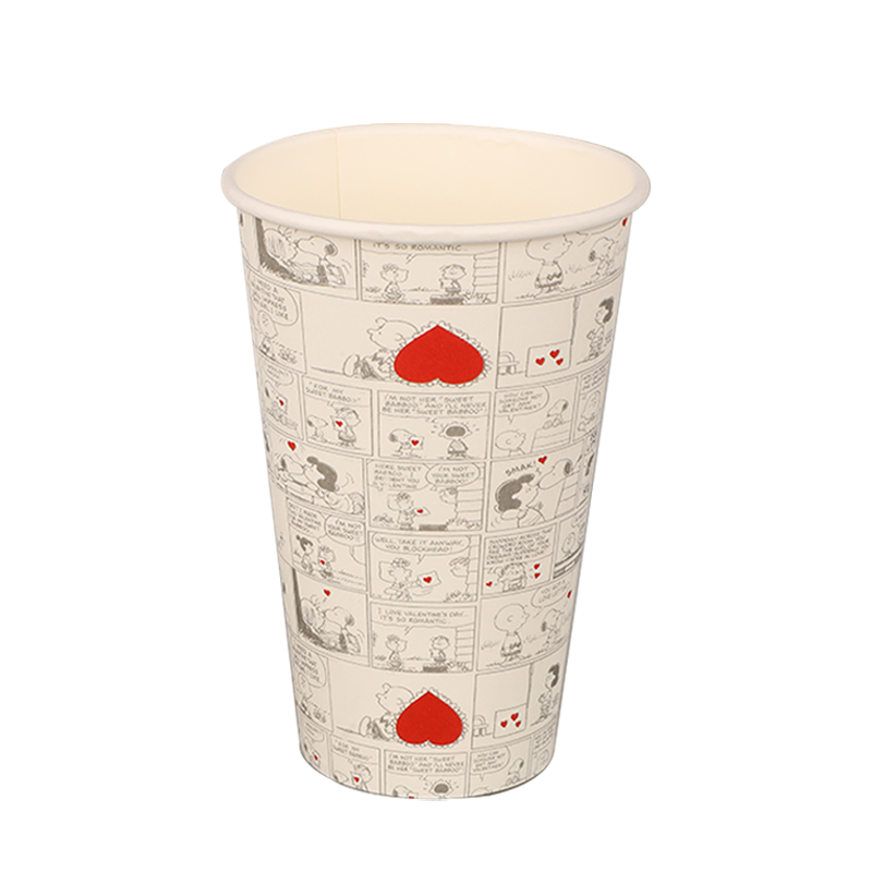 16oz Corn Páipéir Caife Bith-dhíghrádaithe
