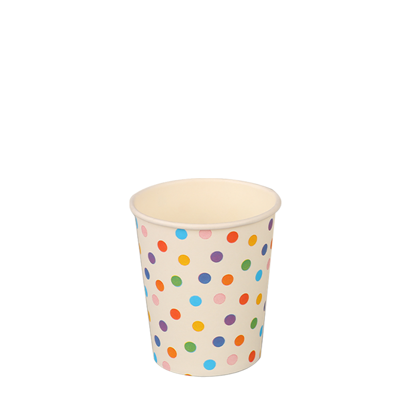 4oz Cupán Páipéar Te In-athchúrsáilte Indiúscartha